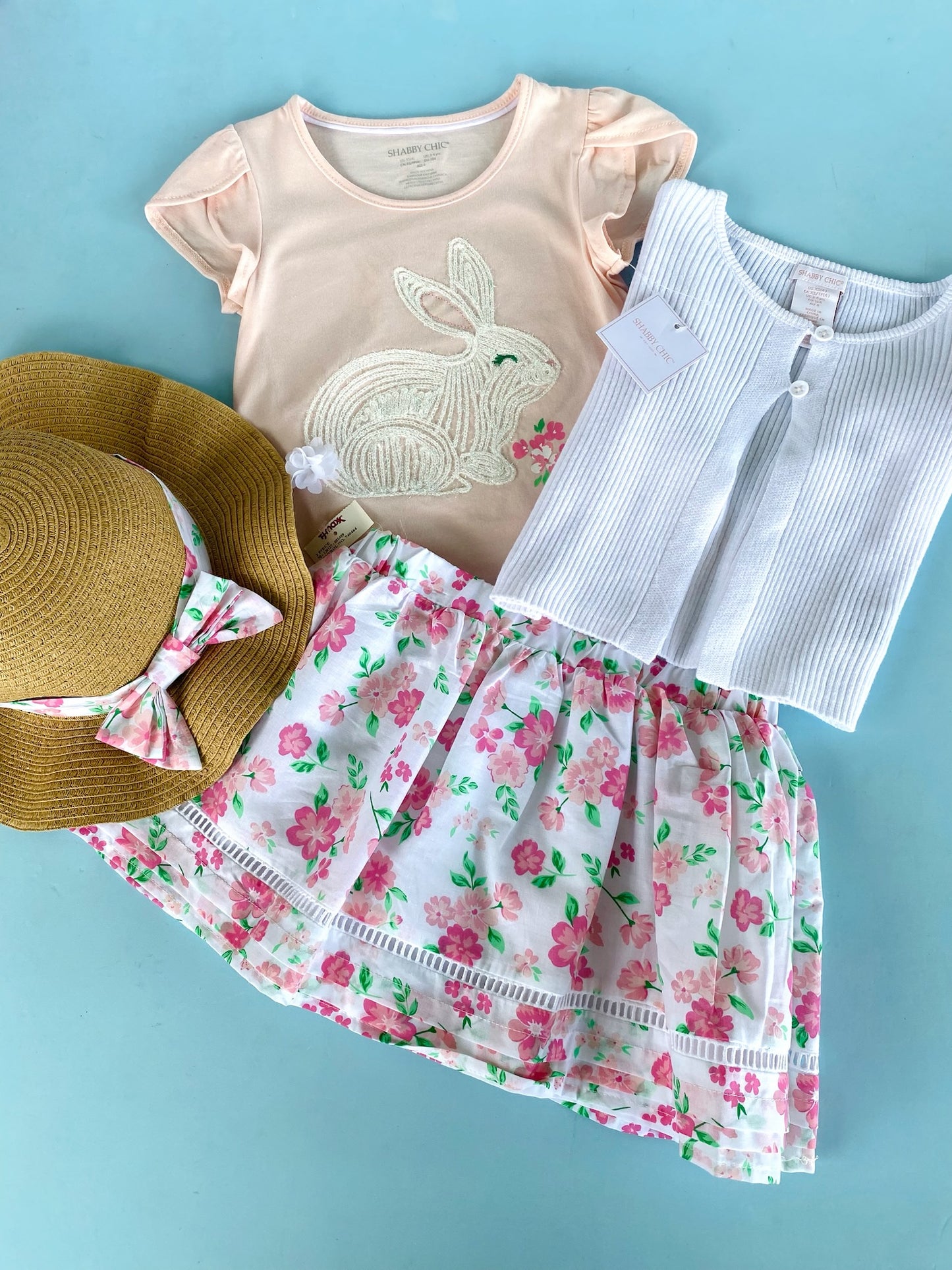 TRAJE NIÑA 4 PZS CONEJO SOMBRERO