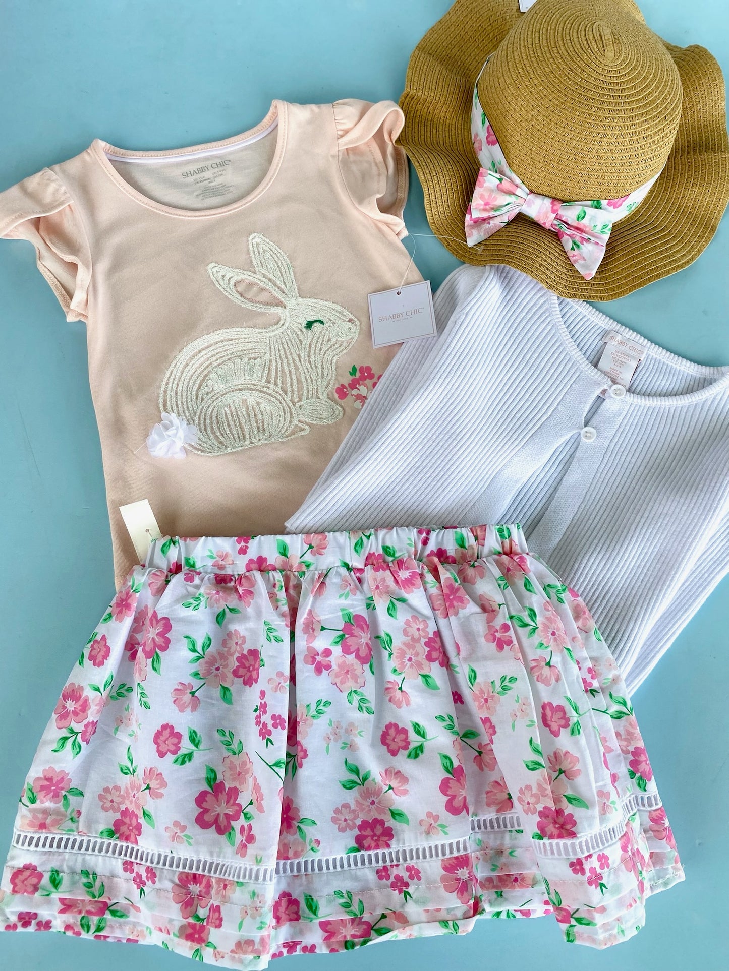 TRAJE NIÑA 4 PZS CONEJO SOMBRERO