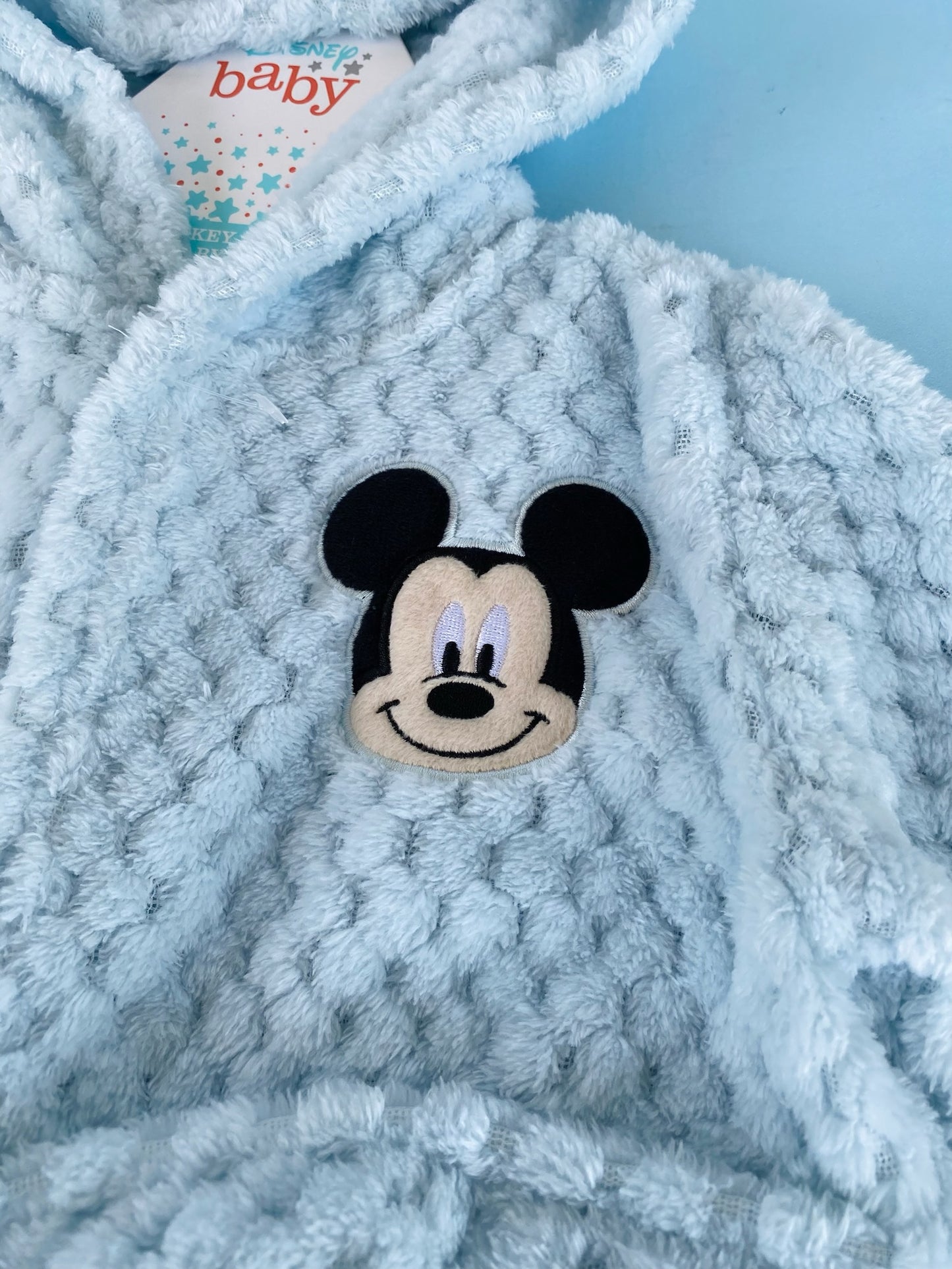 BATA DE BAÑO MICKEY MOUSE AZUL