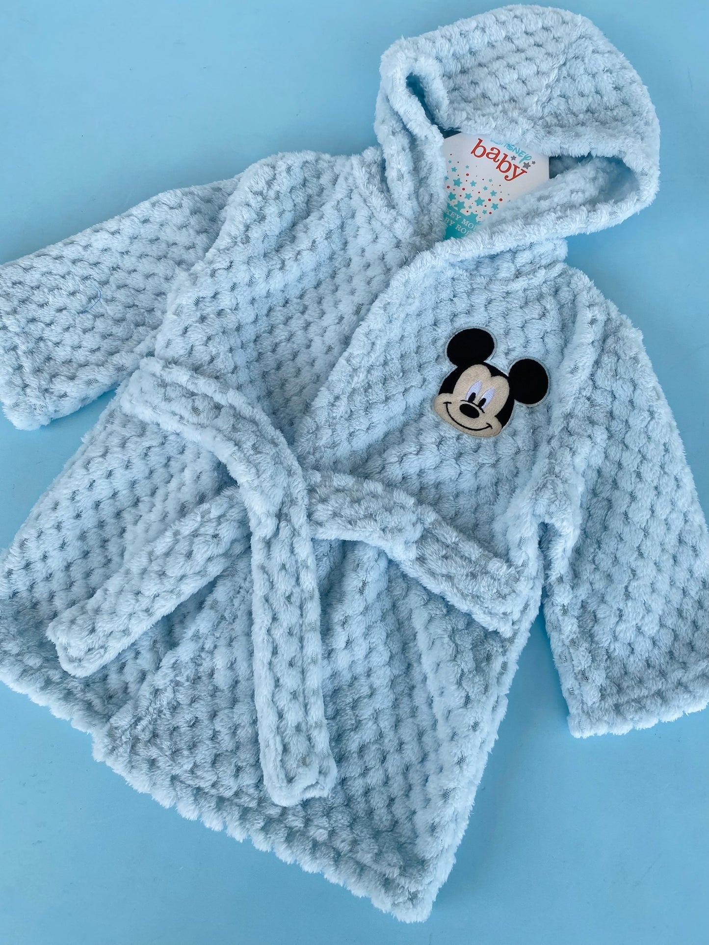 BATA DE BAÑO MICKEY MOUSE AZUL