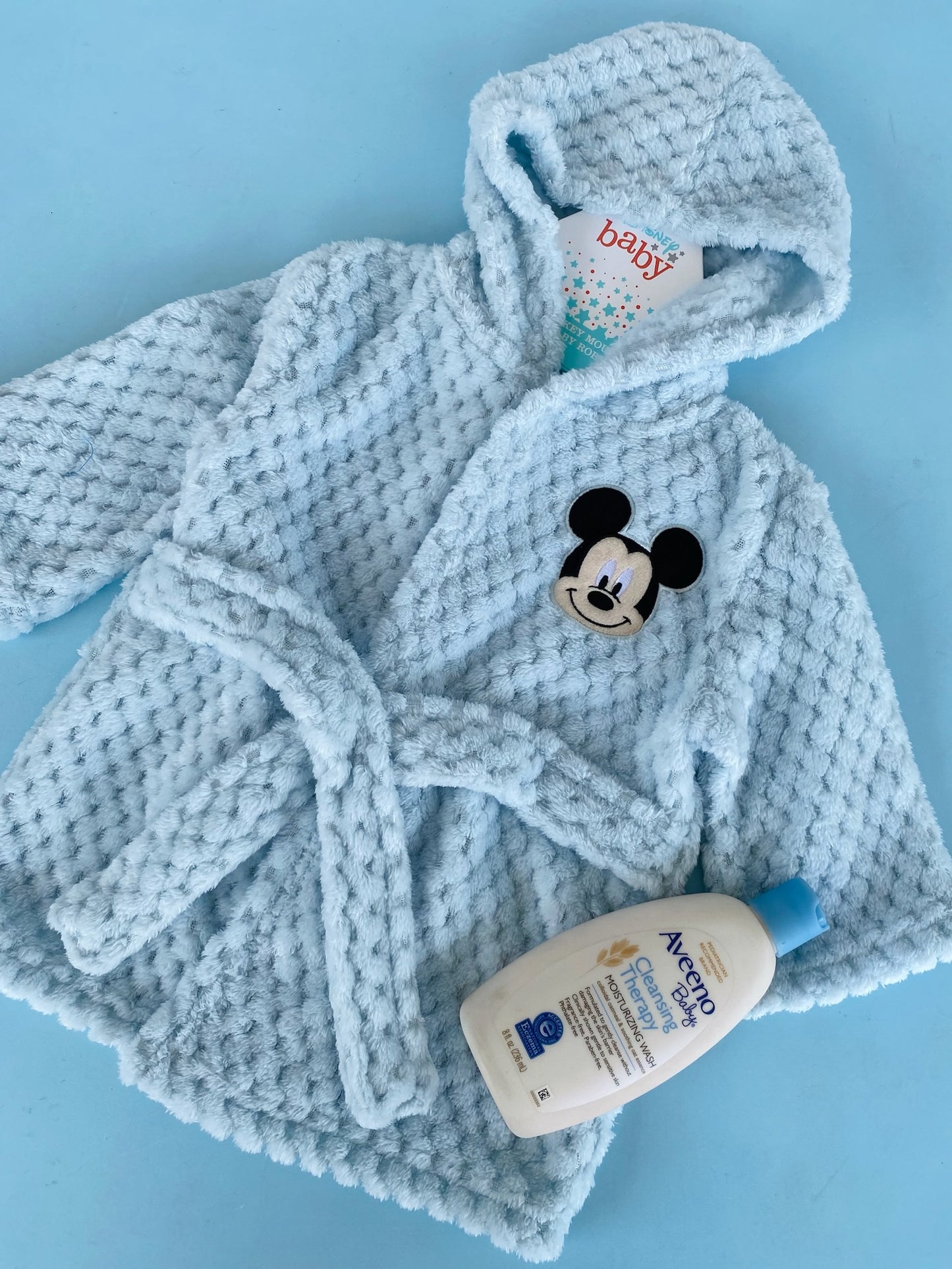 BATA DE BAÑO MICKEY MOUSE AZUL
