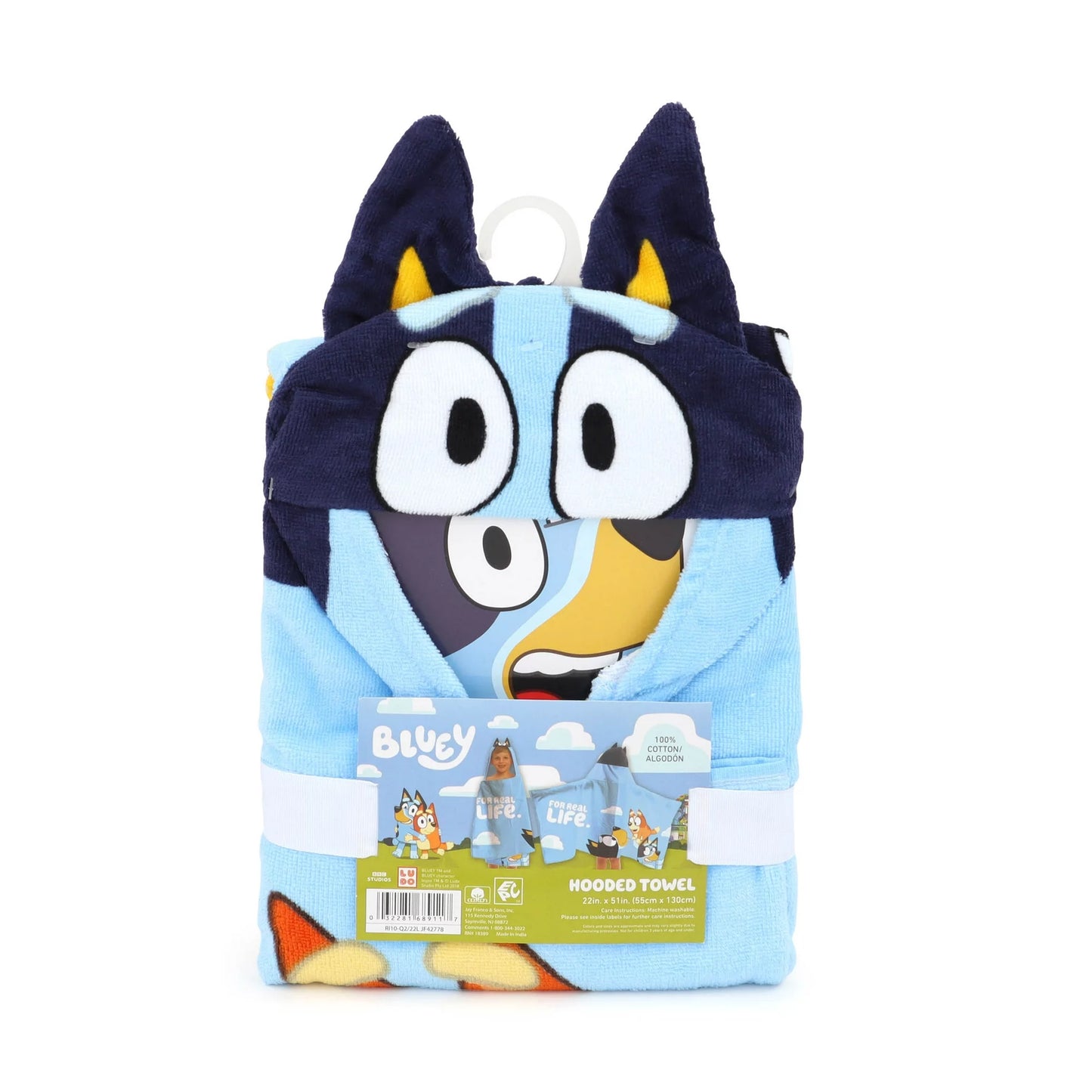 TOALLA CON CAPUCHA DE BLUEY
