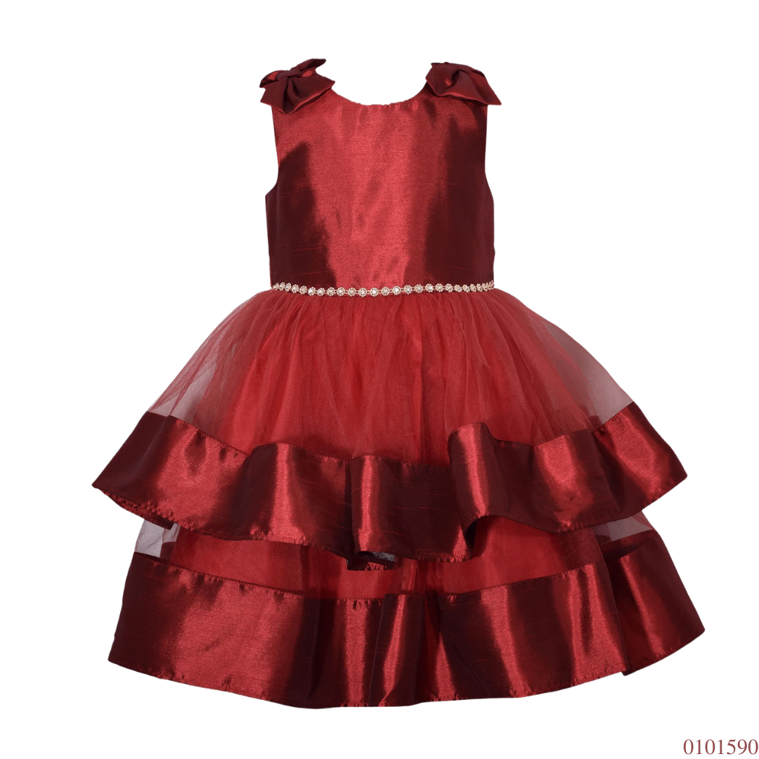 VESTIDO ELEGANTE ROJO VINO