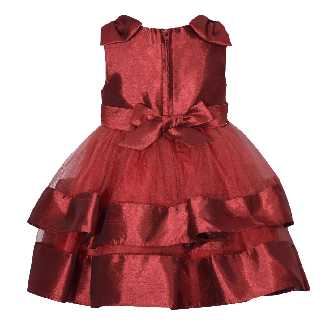VESTIDO ELEGANTE ROJO VINO