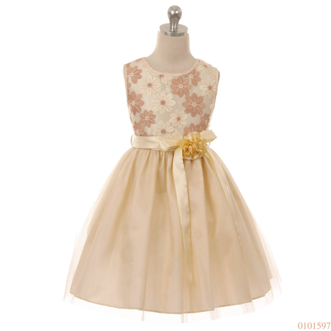 VESTIDO ELEGANTE DORADO
