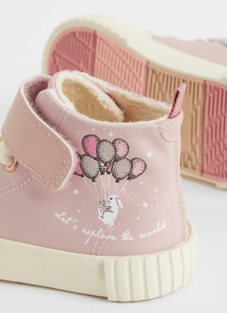 BOTINES ROSADO NIÑA CONEJO H&M
