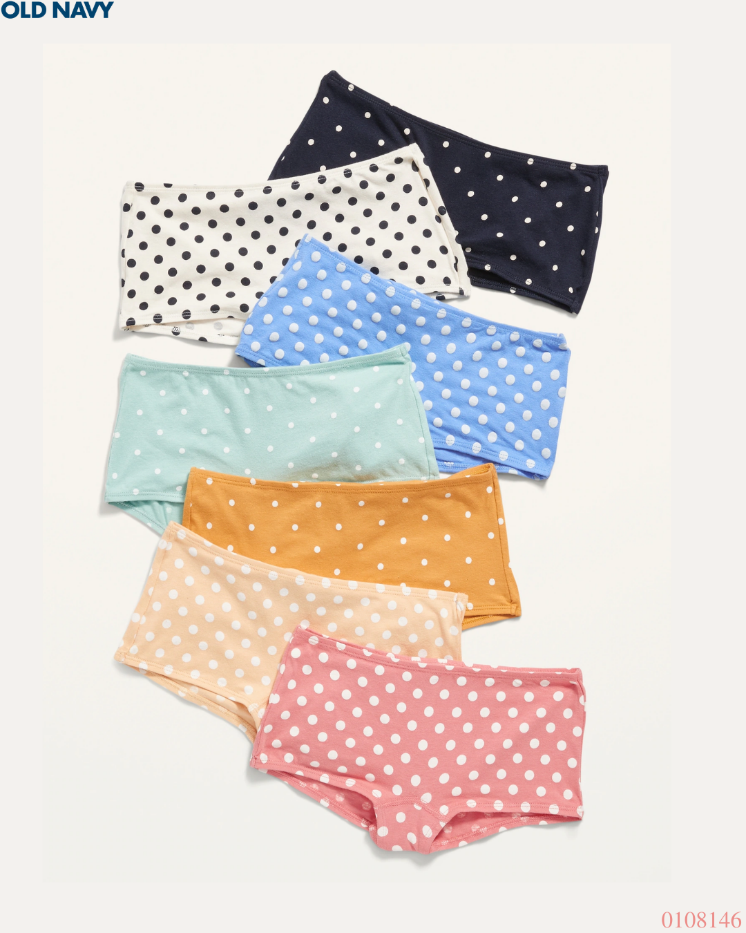 PANTIES OLD NAVY 7PZS MULTICOLOR PUNTITOS