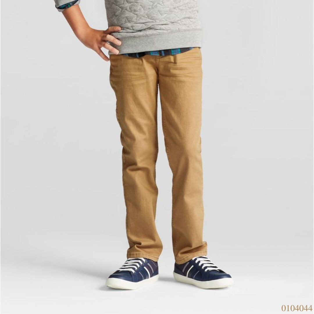 PANTALON JEAN NIÑO CAFE CLARO