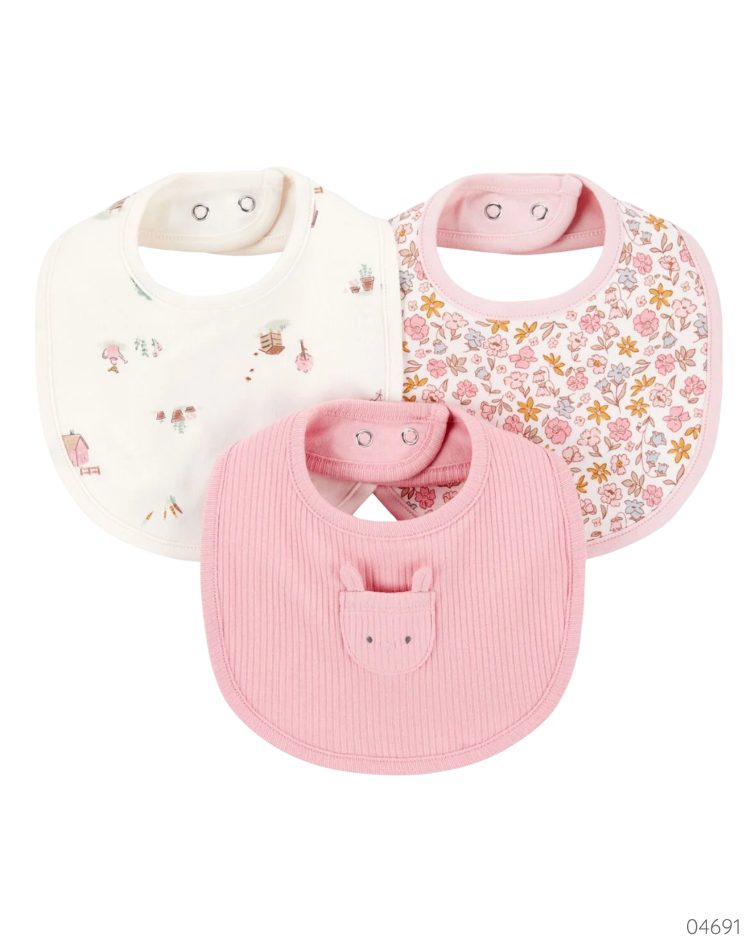 BABEROS 3PZS ROSA CARTERS