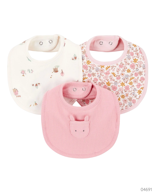 BABEROS 3PZS ROSA CARTERS