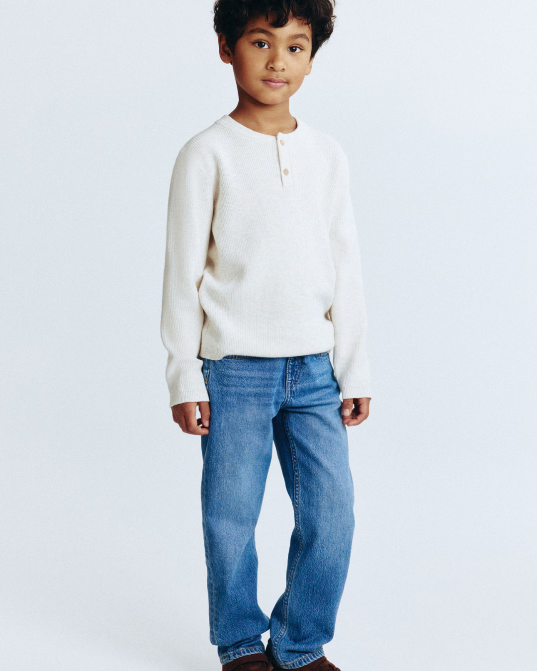 PANTALON H&M FINN RELAXED AZUL MEDIO