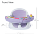 SILLA 3 EN 1 CON LUCES Y SONIDO MORADO