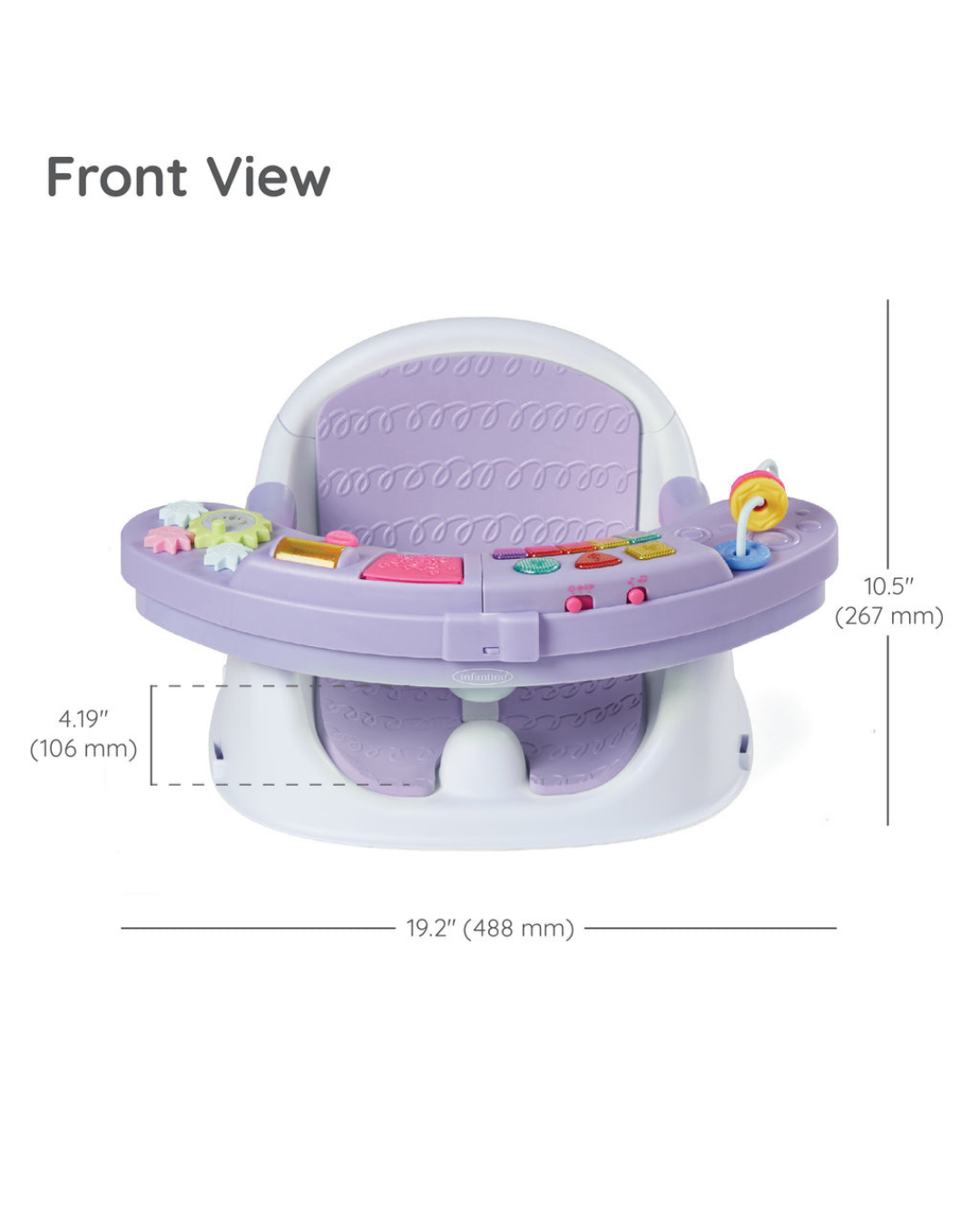SILLA 3 EN 1 CON LUCES Y SONIDO MORADO