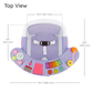 SILLA 3 EN 1 CON LUCES Y SONIDO MORADO