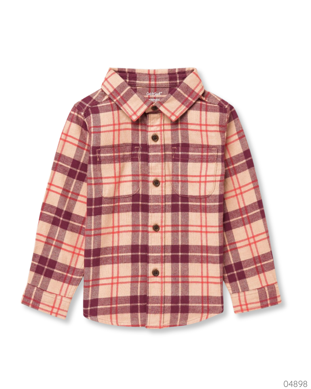 CAMISA MANGA LARGA CUADRICULADA