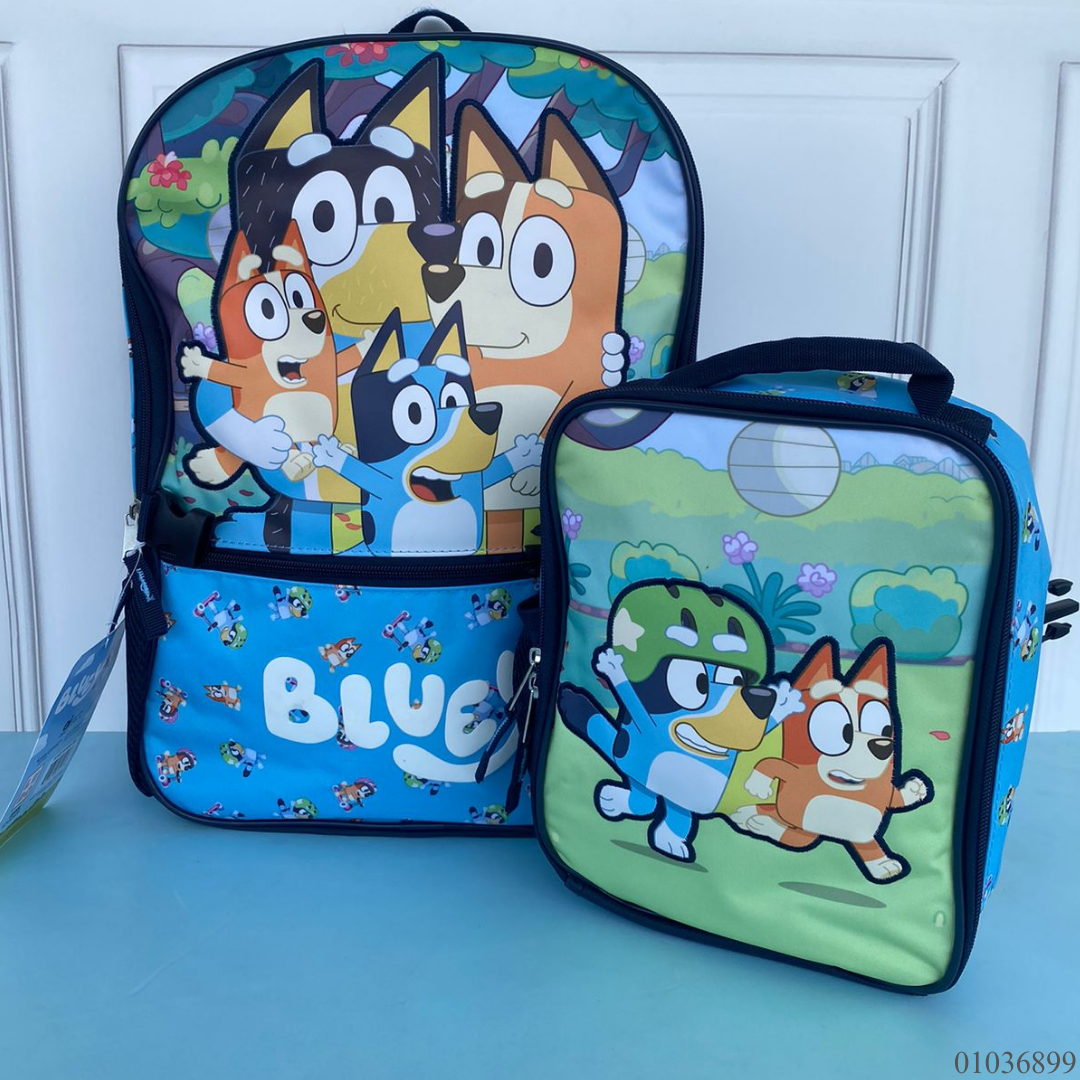 MOCHILA BLUEY CON LONCHERA