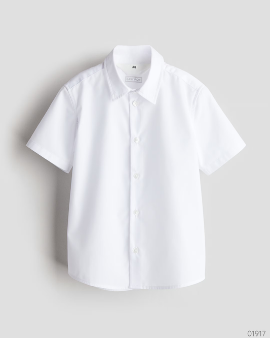 CAMISA BLANCA MANGA CORTA H&M
