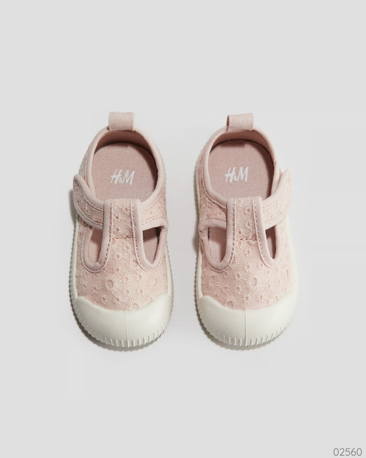 ZAPATOS NIÑA ROSA BLANCO H&M