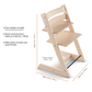 SILLA STOKKE TRIPP TRAPP ROSADA COJIN Y BANDEJA
