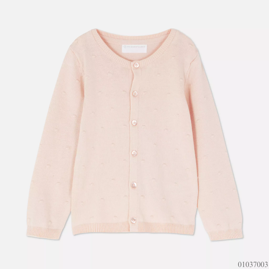 CARDIGAN ROSADO RELIEVES