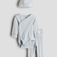 TRAJE 3 PZS H&M CON GORRO GRIS