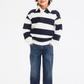 PANTALON H&M LOOSE FIT AZUL OSCURO