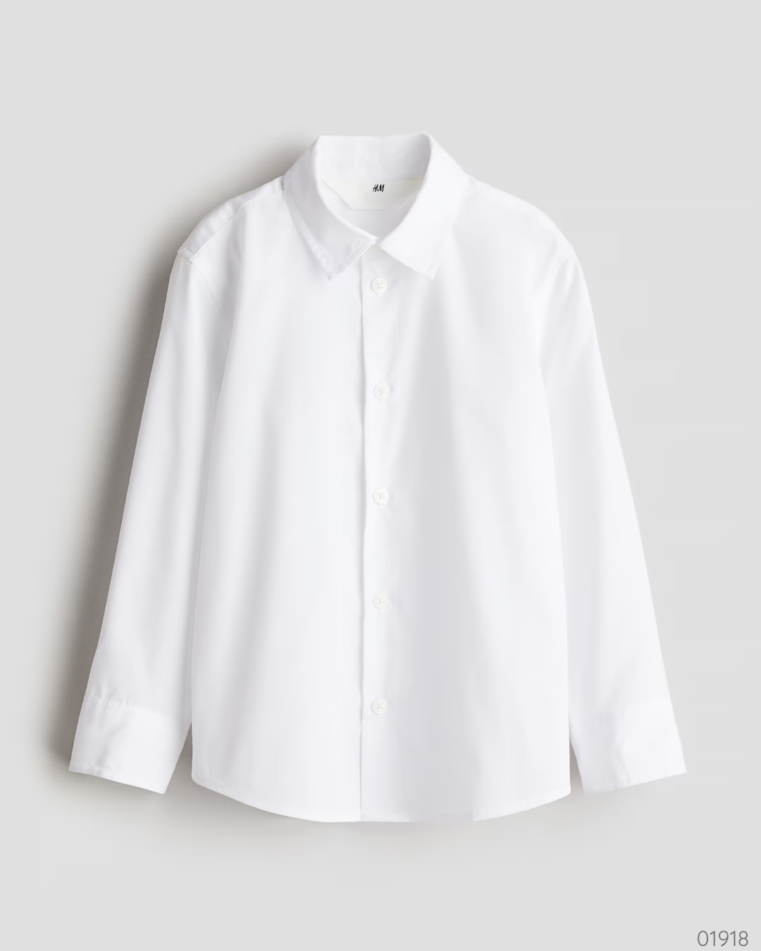 CAMISA BLANCA MANGA LARGA H&M