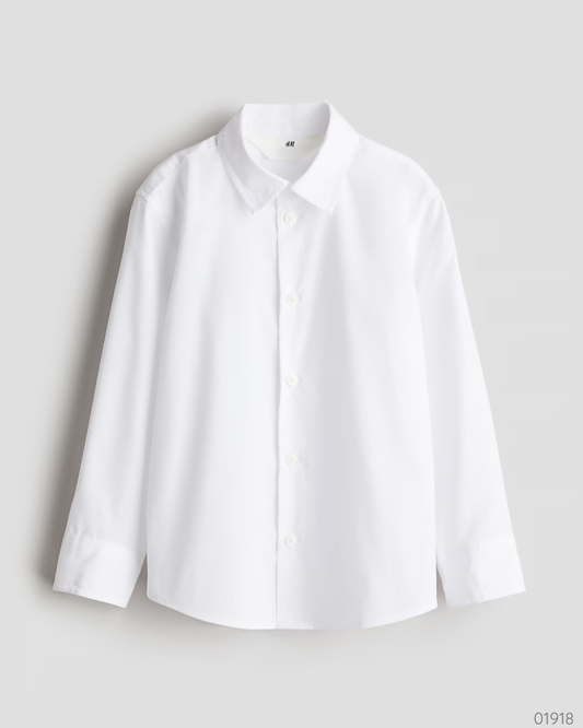 CAMISA BLANCA MANGA LARGA H&M