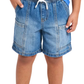SHORT AZUL CORDONES BOLSAS