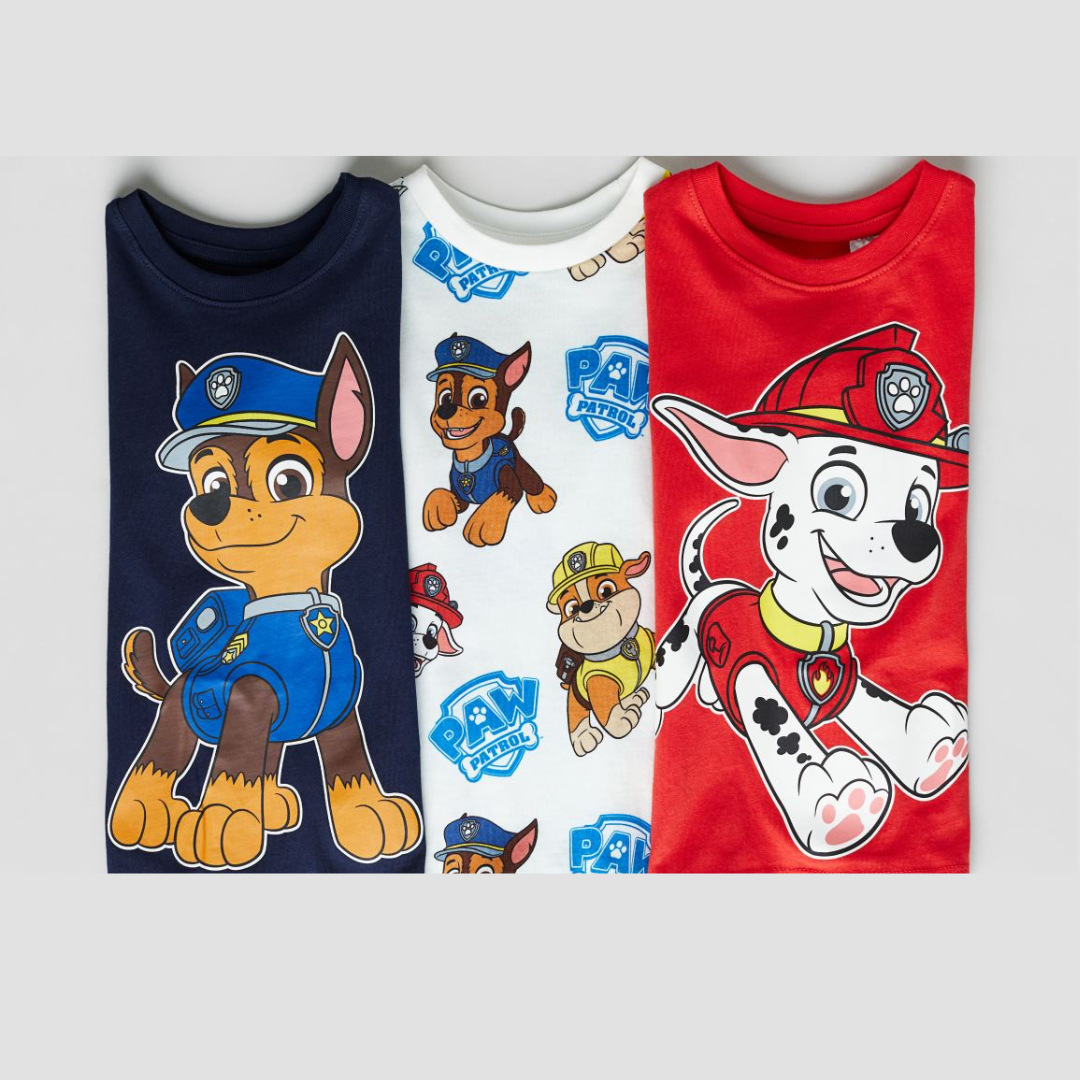 SET DE CAMISAS PAW PATROL