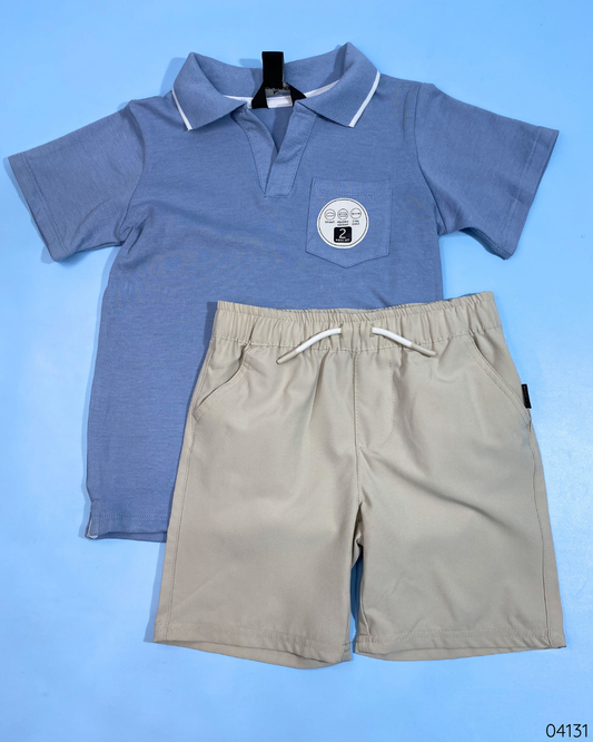 TRAJE 2PZS AZUL CAFE