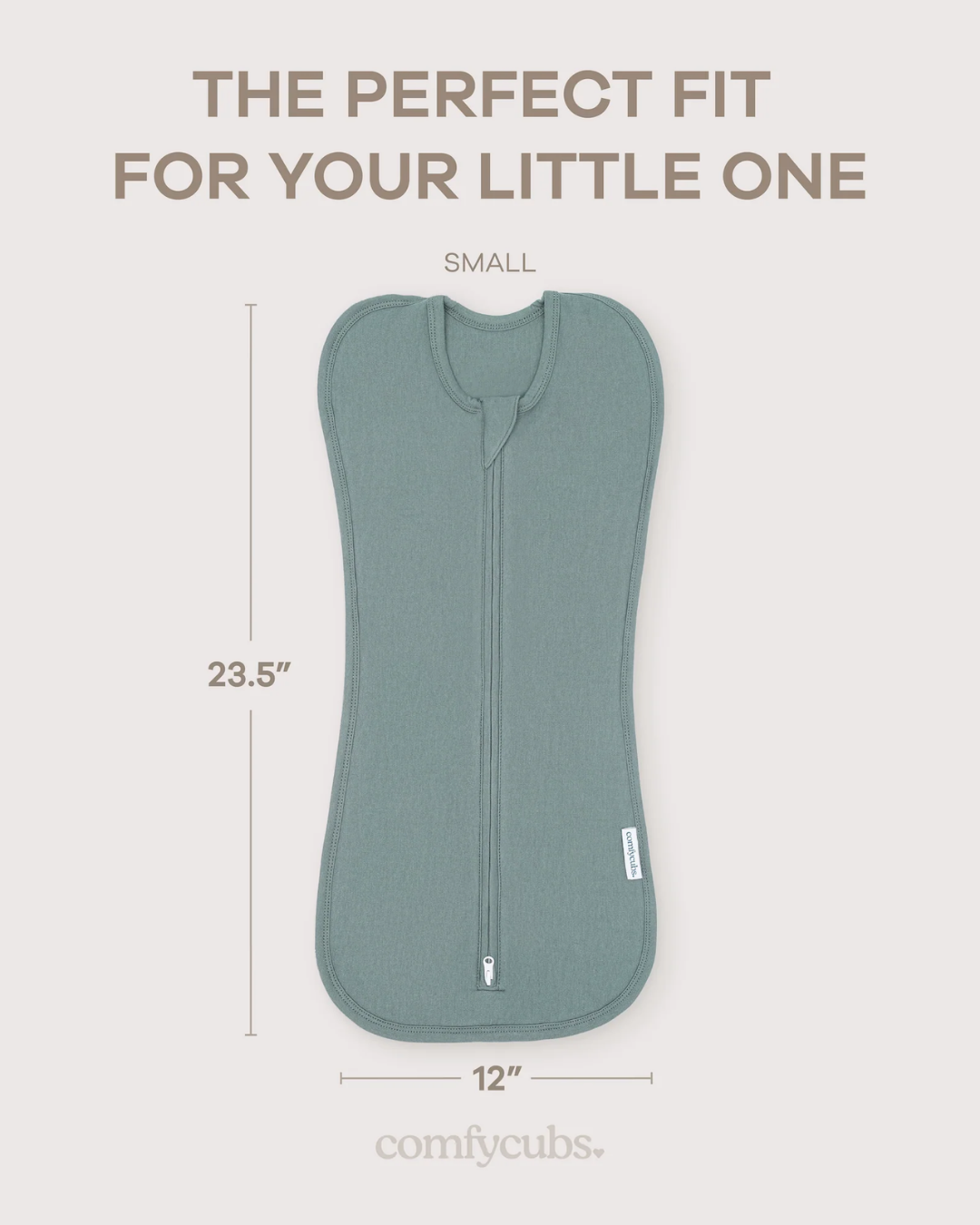 EASY ZIPPER SWADDLE AZUL COMFYCUBS