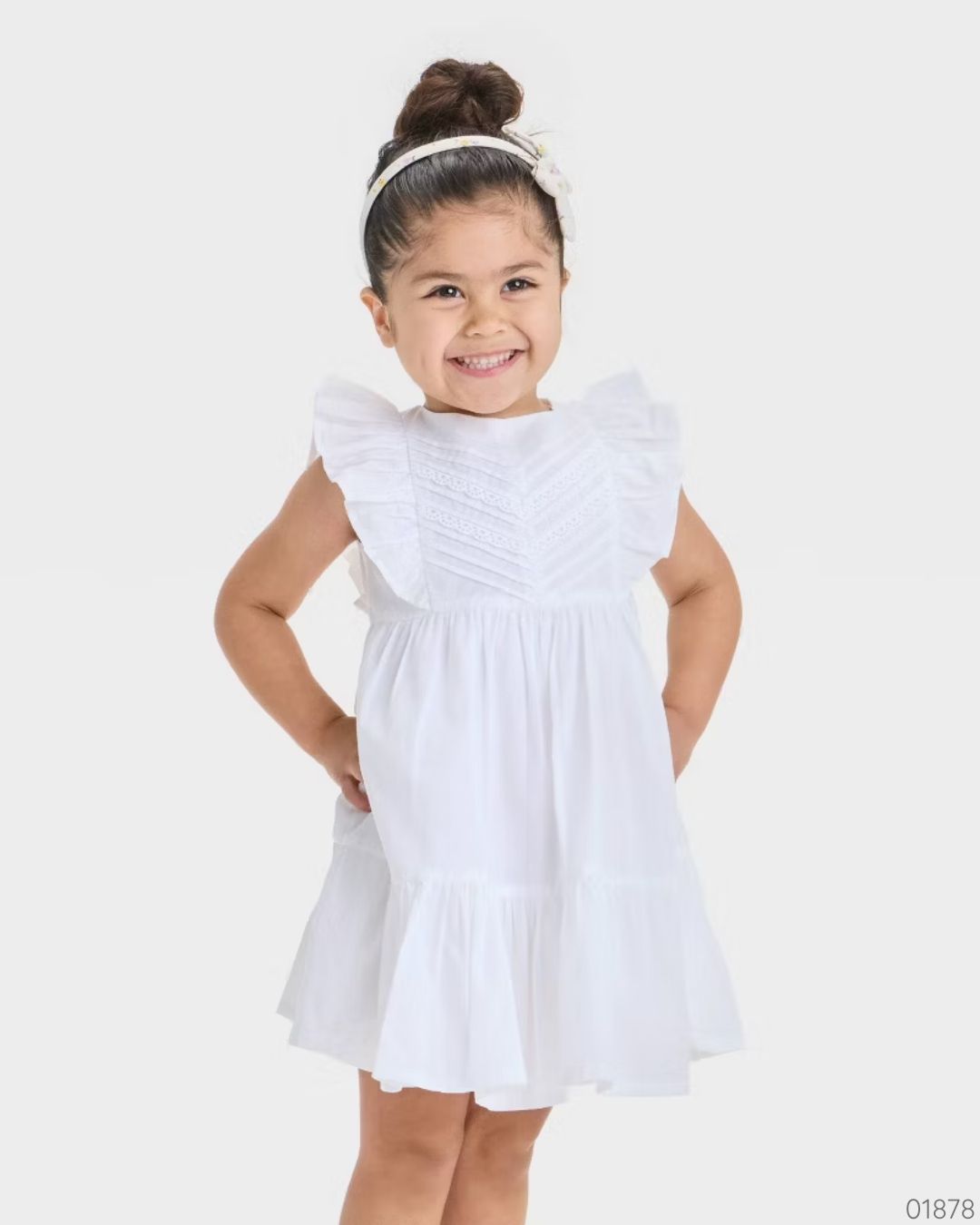 VESTIDO OSHKOSH BLANCO NIÑA