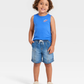 SHORT AZUL CORDONES BOLSAS