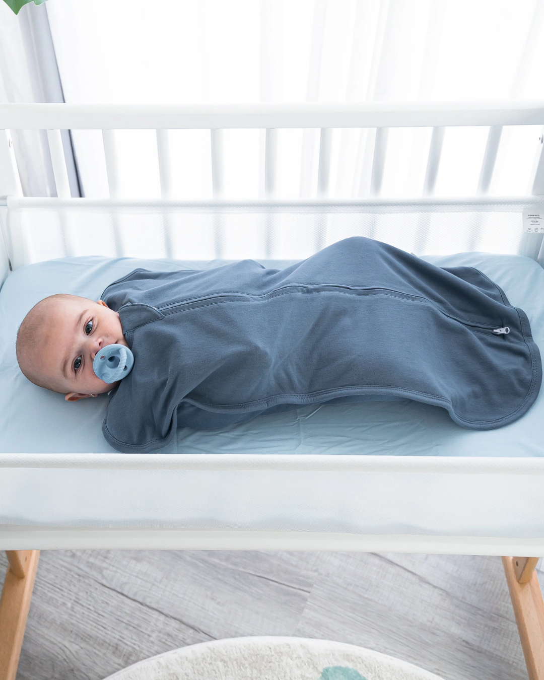 EASY ZIPPER SWADDLE AZUL COMFYCUBS