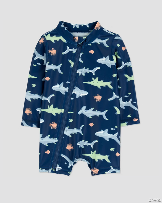 TRAJE DE BAÑO TIBURONES