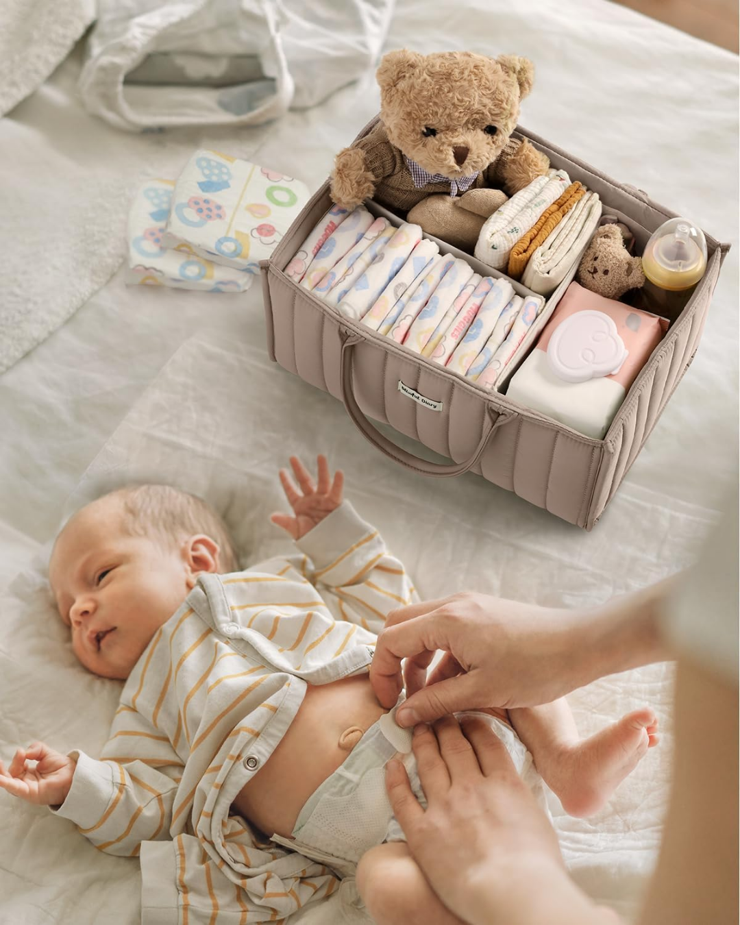 ORGANIZADOR DE PAÑALES BEIGE