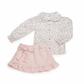 CONJUNTO 2 PZS FALDA ROSA SUAVE
