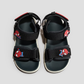 SANDALIAS SPIDERMAN NEGRAS
