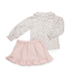 CONJUNTO 2 PZS FALDA ROSA SUAVE