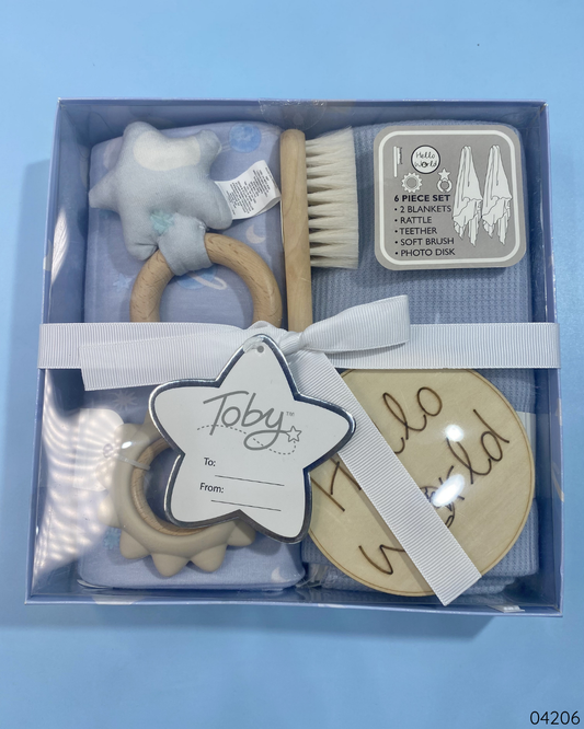 SET DE REGALO HELLO WORLD AZUL