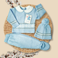 TRAJE TEJIDO AZUL CONEJO