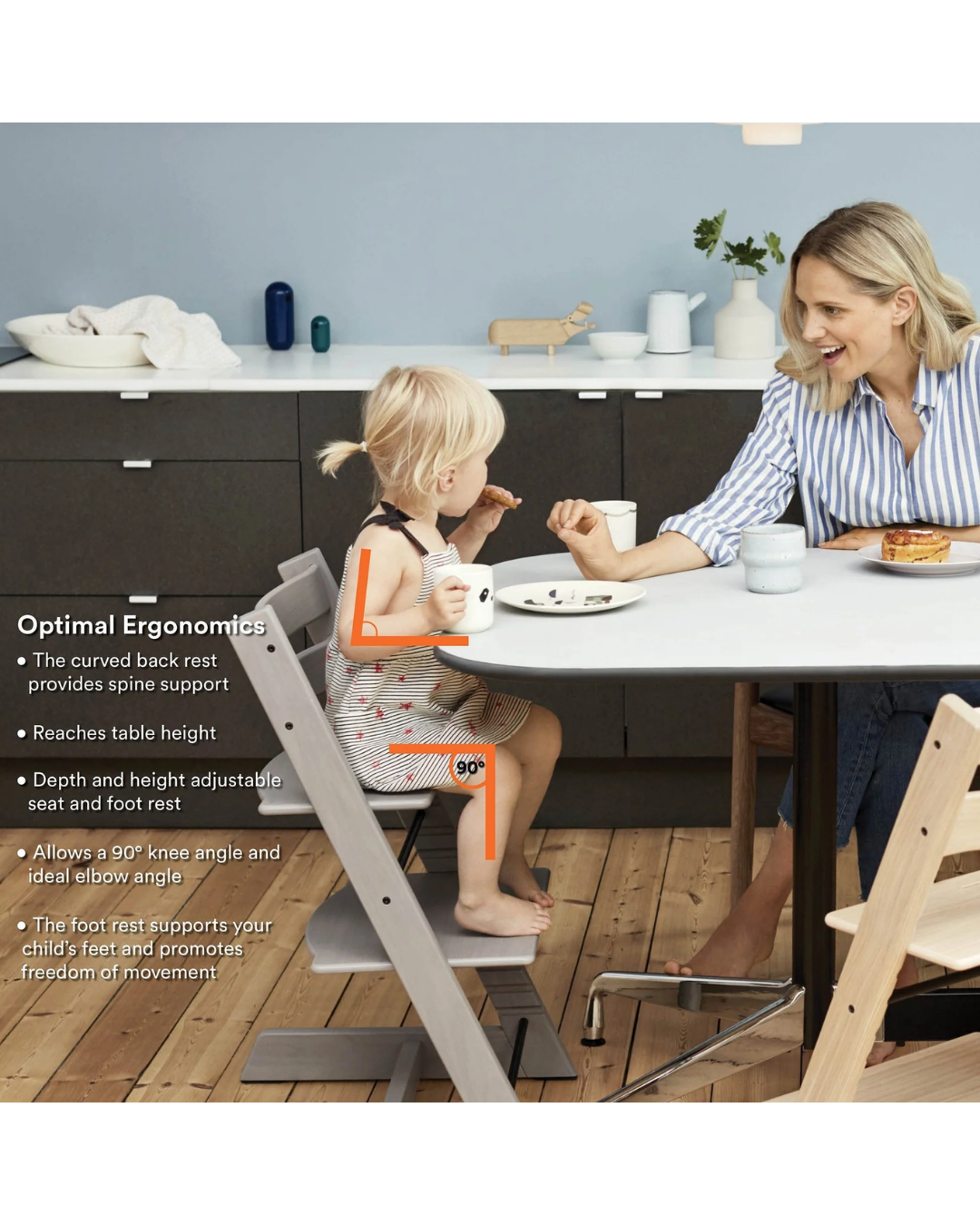 SILLA STOKKE TRIPP TRAPP ROSADA COJIN Y BANDEJA