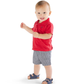 TRAJE 3 PZS CAMISA ROJA POLO