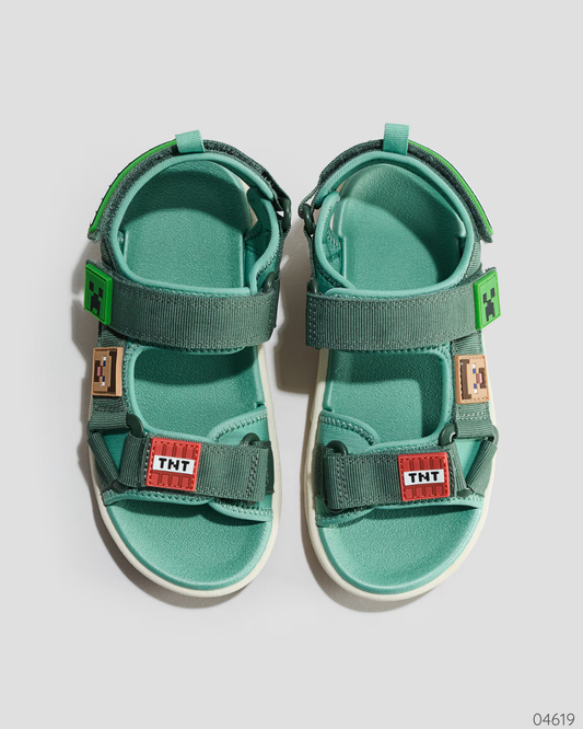 SANDALIAS VERDES MINECRAFT