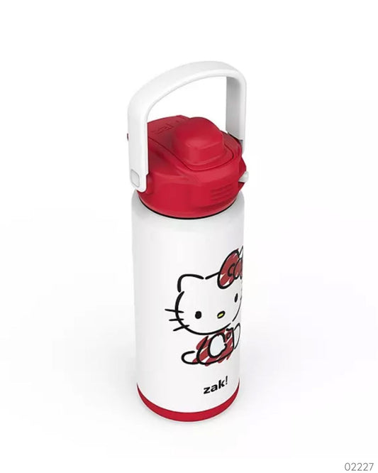 TERMO INSULADO HELLO KITTY BLANCO ROJO ZAK 20 OZ