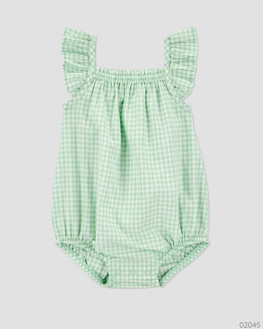 ROMPER VERDE CUADRICULADO CARTERS