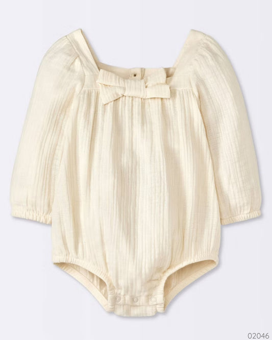 ROMPER MNGA LARGA CREMA CLOUD ISLAND