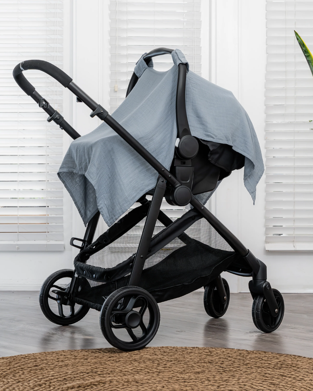 COBERTOR AZUL SILLA Y COCHE COMFYCUBS