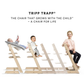 SILLA STOKKE TRIPP TRAPP WHITEWASH COJIN Y BANDEJA